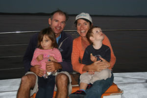 Peter Lynch and family on Blue Dolphin Marine Tours Hervey Bay, Queensland Peter Lynch and family on Blue Dolphin Marine Tours Hervey Bay, Queensland